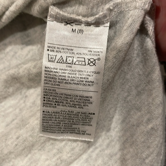 Old Navy (Popsugar X Old Navy) Graphic Drop-Tail Gender-Neutral Tee Sz M/8 - Picture 6 of 6